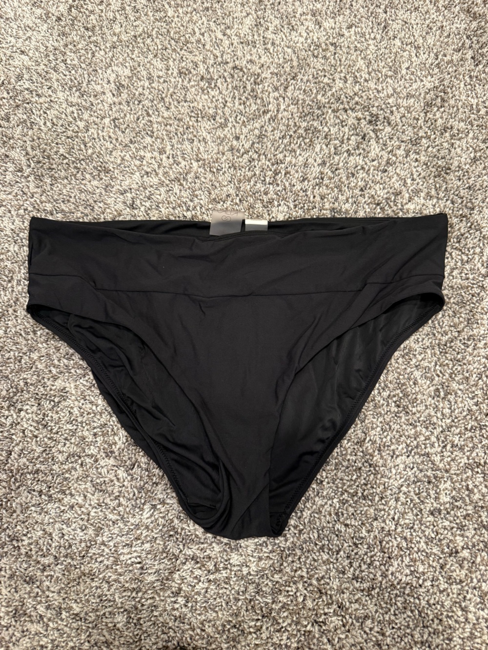 CALIA by Carrie Underwood Black High-Rise Bikini Bottoms